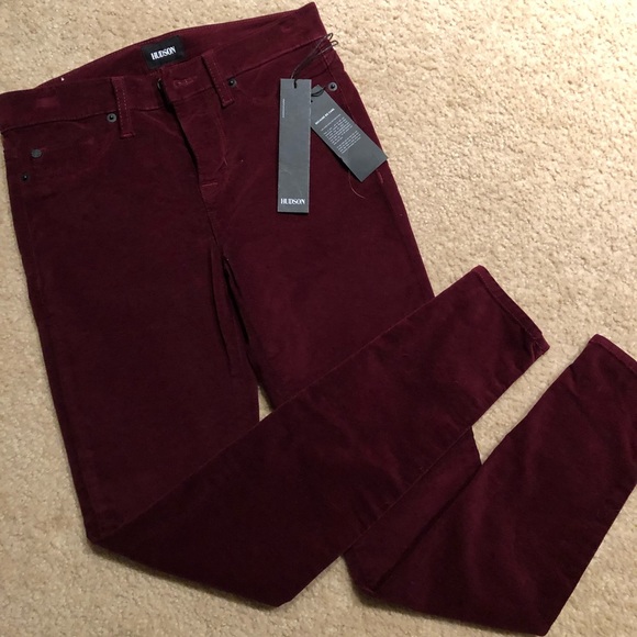 HUDSON Nico Velvet Midrise Skinny Jeans Sz 25 - Picture 3 of 6